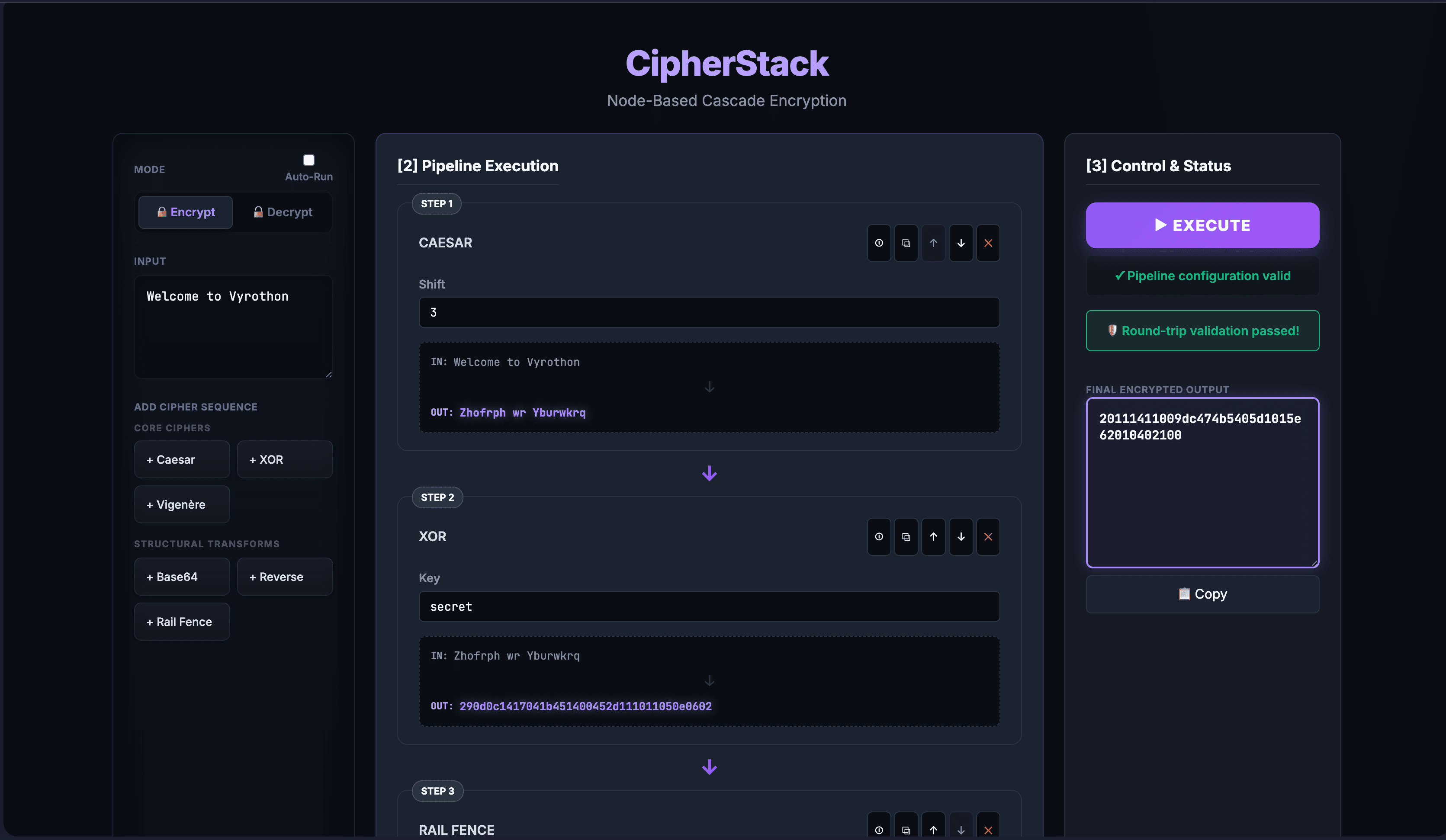 Cipherstack